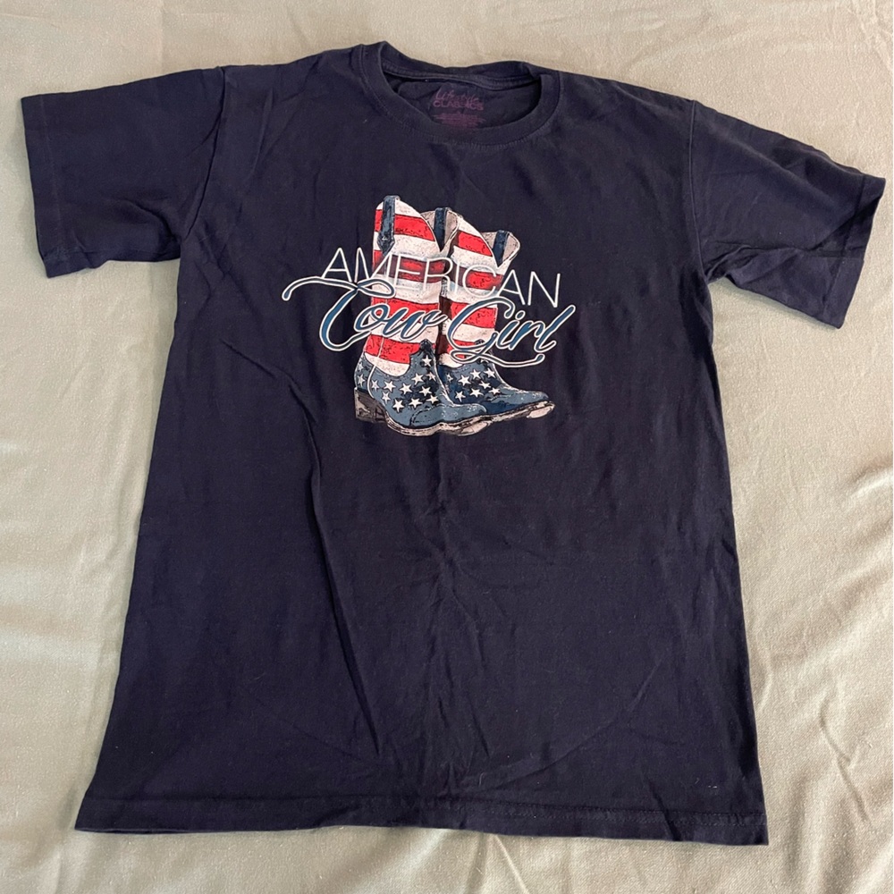 Ladies Small “American Cow Girl” T Shirt